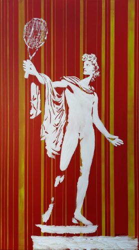 Apollo Playing Tennis II_Sara Lora_front